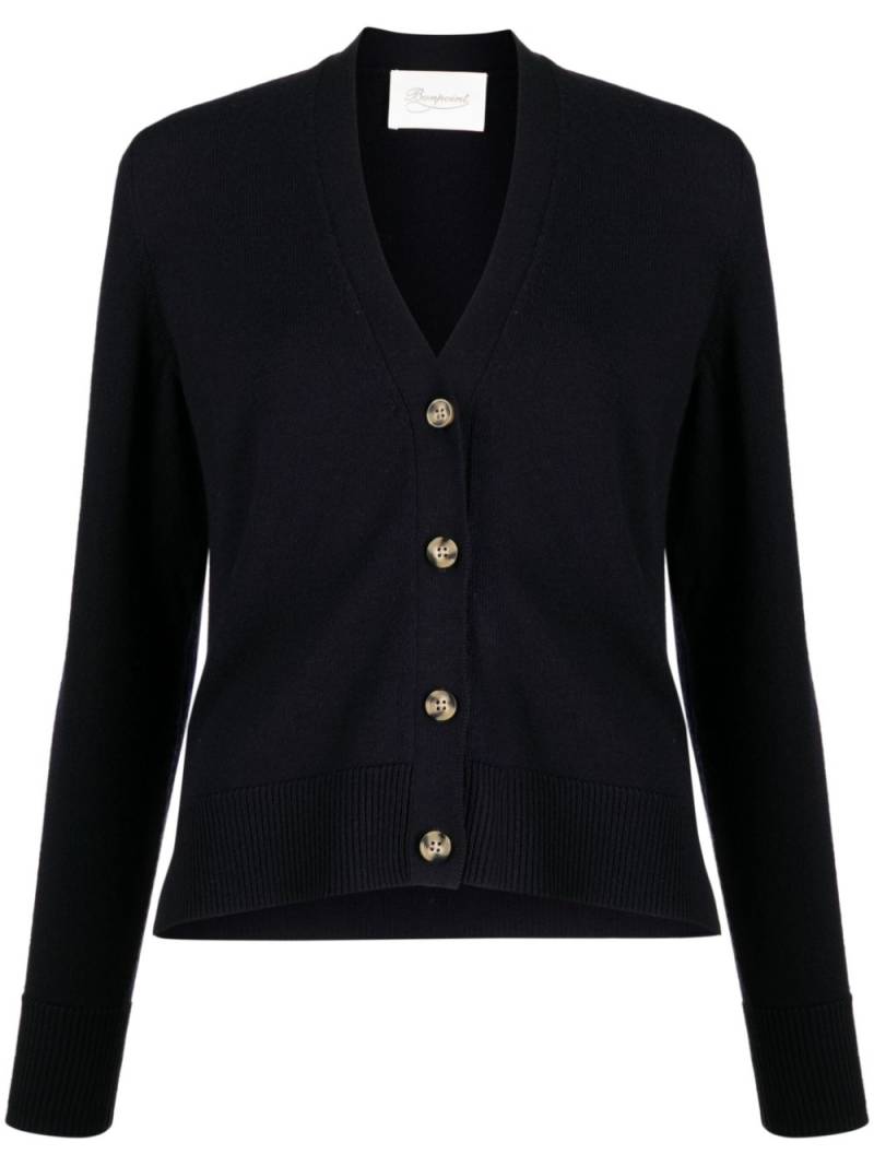 Bonpoint V-neck wool cardigan - Black von Bonpoint