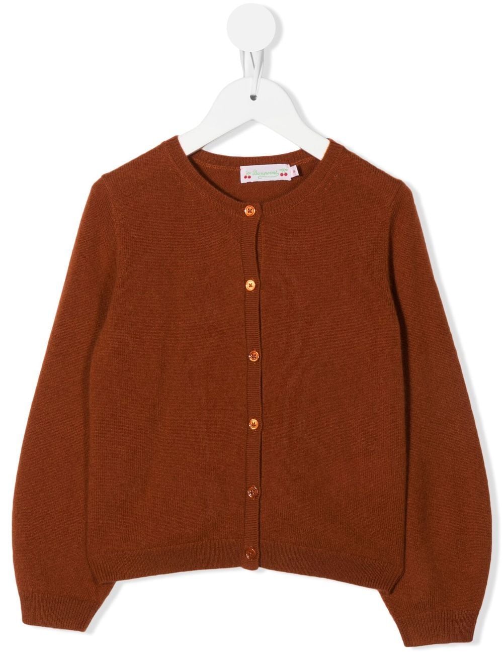 Bonpoint button-fastening cardigan - Orange von Bonpoint