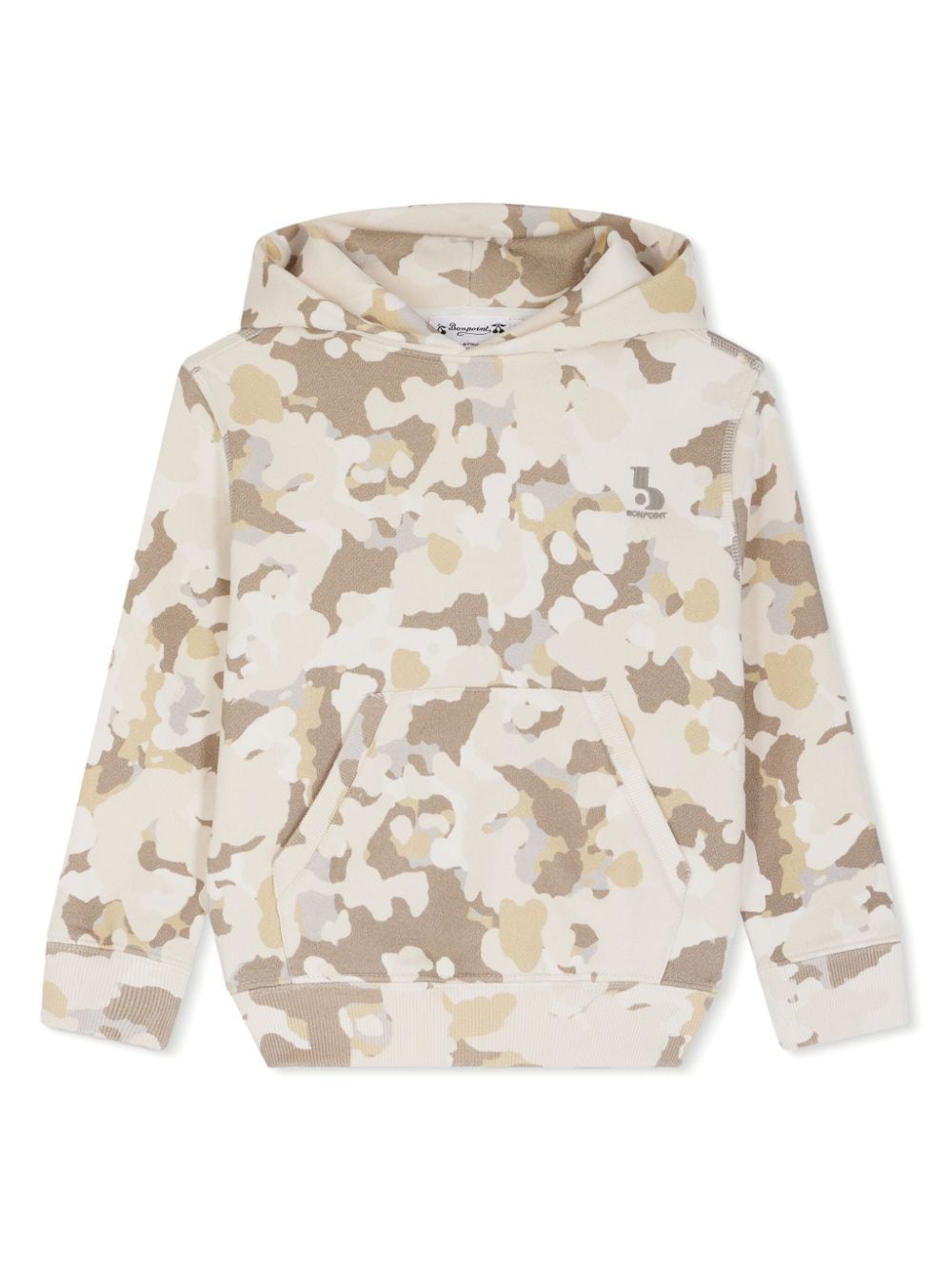 Bonpoint camouflage-print cotton hoodie - Neutrals von Bonpoint