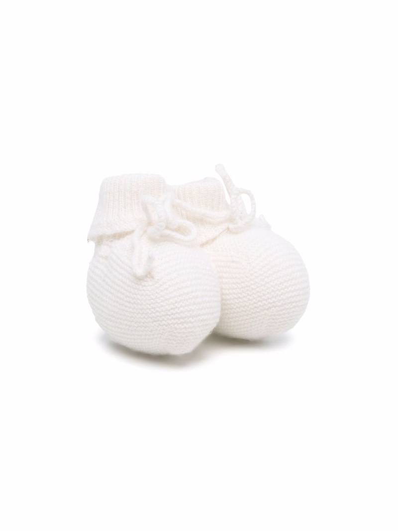 Bonpoint cashmere knit pre-walkers - White von Bonpoint