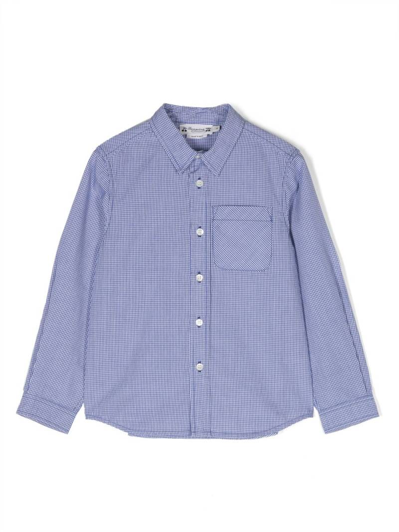 Bonpoint check-print long-sleeve shirt - Blue von Bonpoint