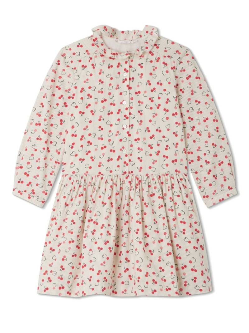 Bonpoint cherry-print dress - Neutrals von Bonpoint