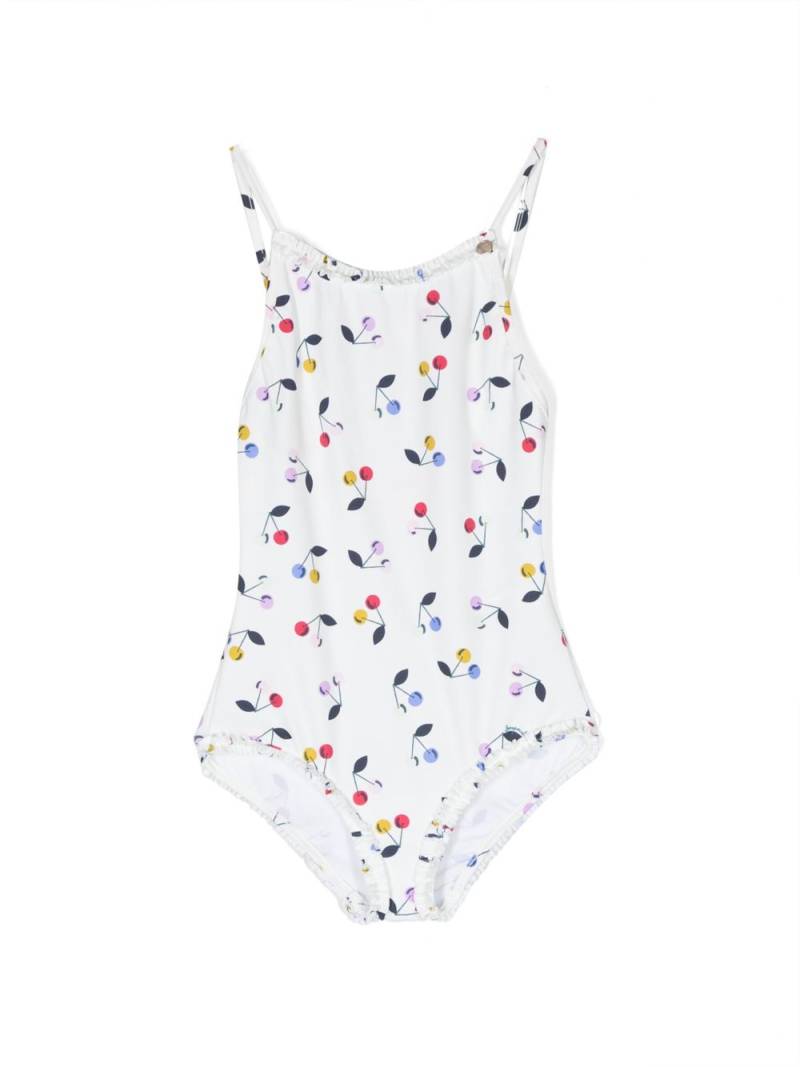 Bonpoint cherry-print swimsuit - Neutrals von Bonpoint