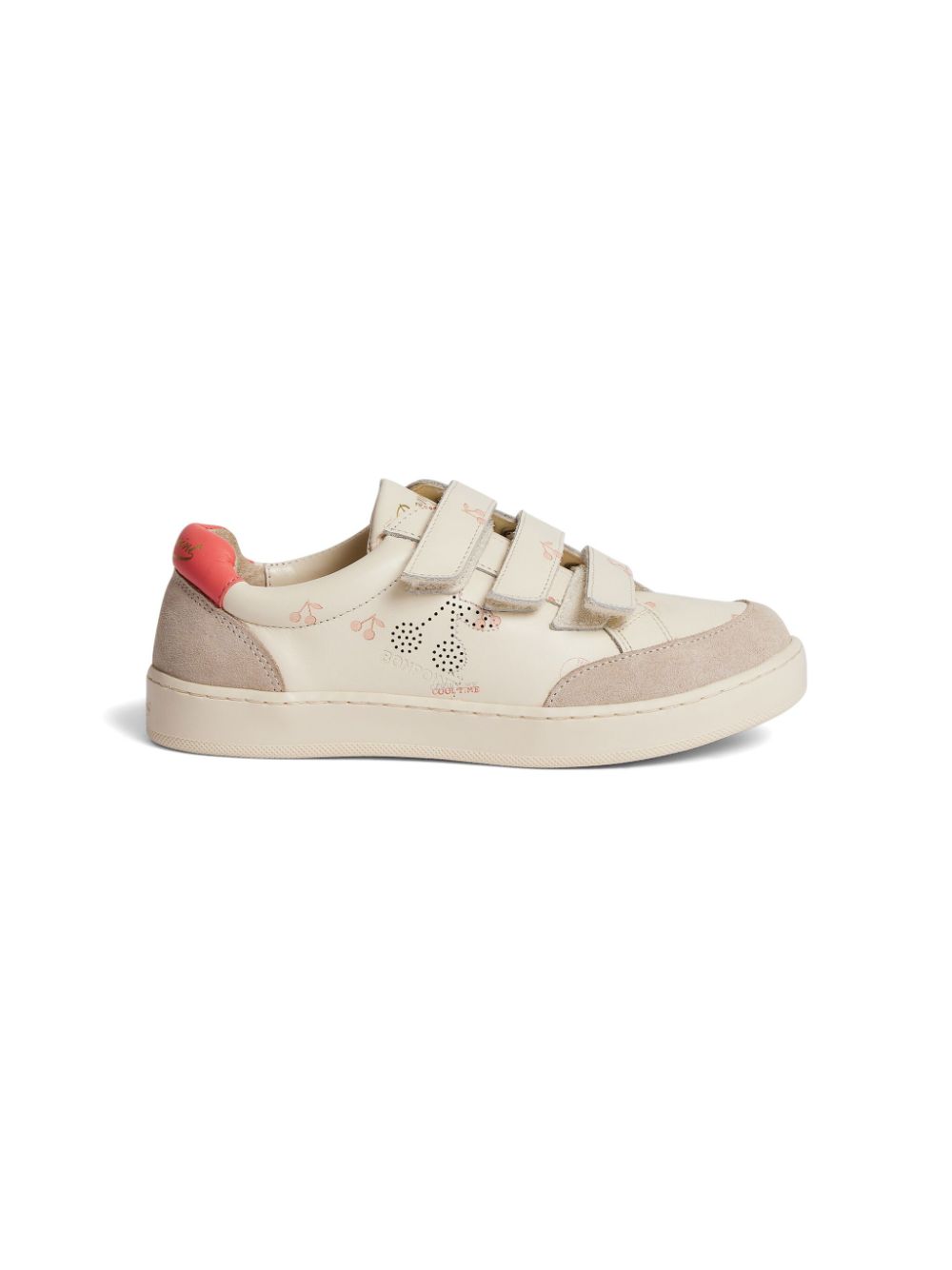 Bonpoint cherry-print touch-strap sneakers - Neutrals von Bonpoint