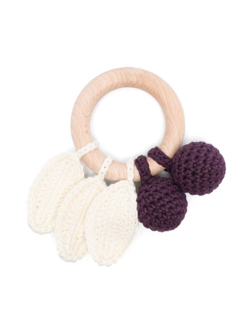 Bonpoint crochet-pendant rattle - White von Bonpoint