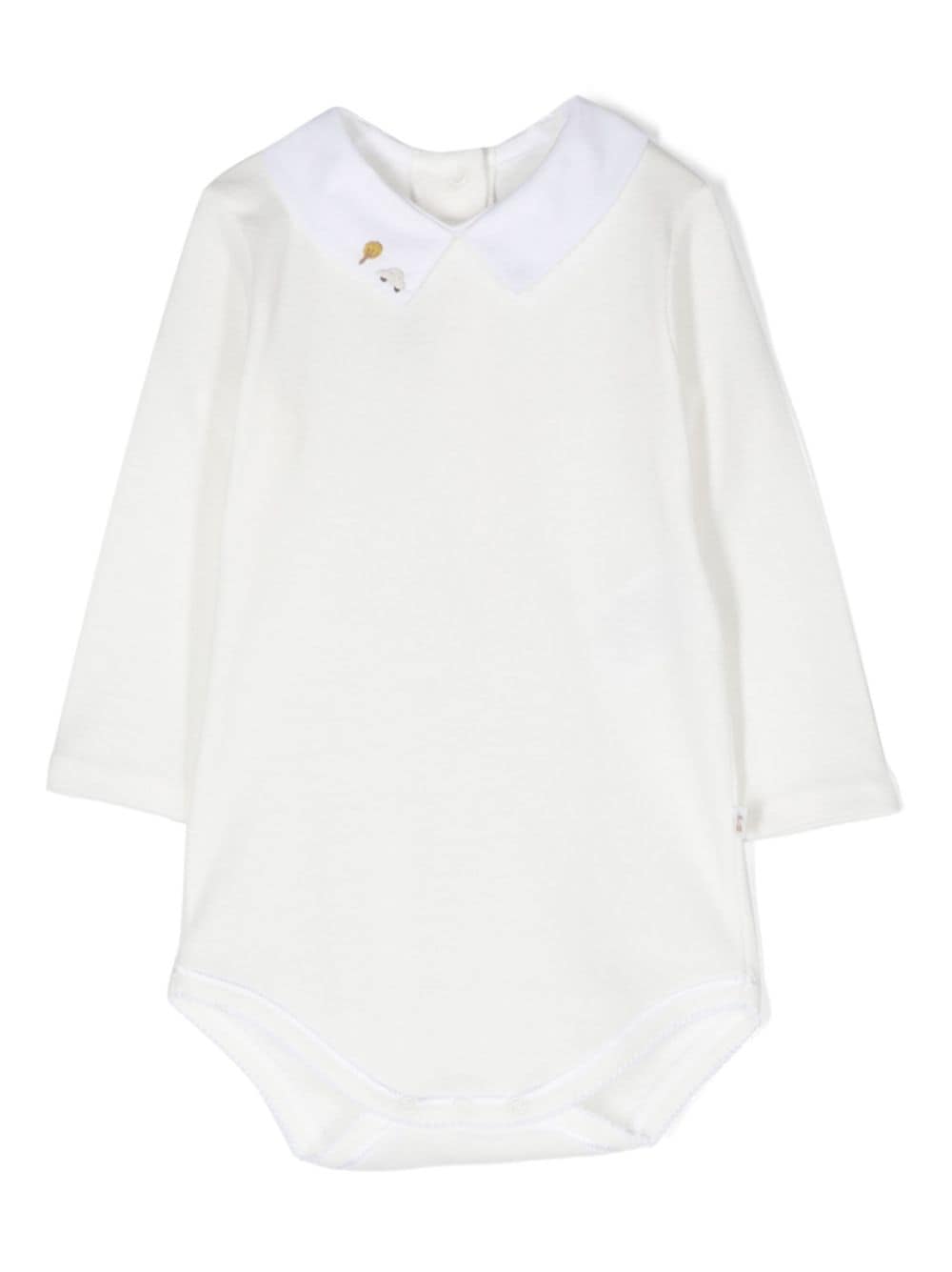 Bonpoint embroidered-collar cotton body - White von Bonpoint