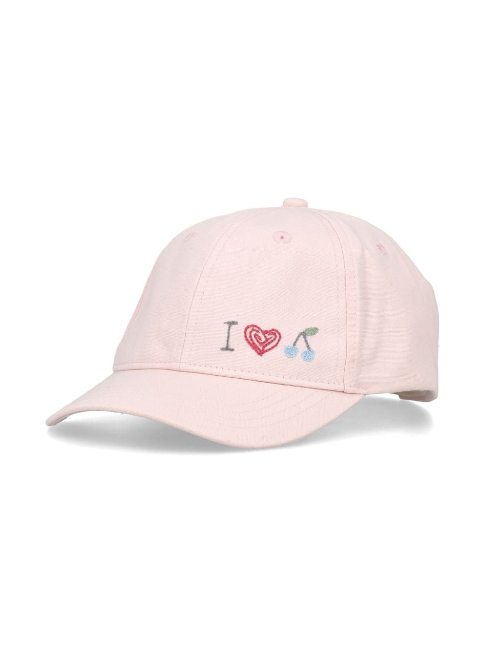 Bonpoint embroidered cotton baseball hat - Pink von Bonpoint