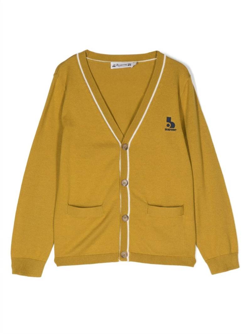 Bonpoint embroidered logo cardigan - Yellow von Bonpoint