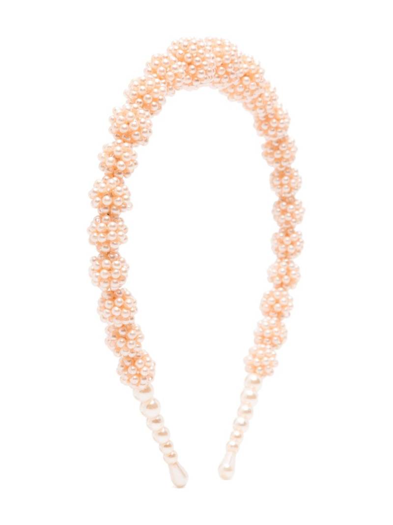 Bonpoint faux-pearl embellished hair band - Pink von Bonpoint