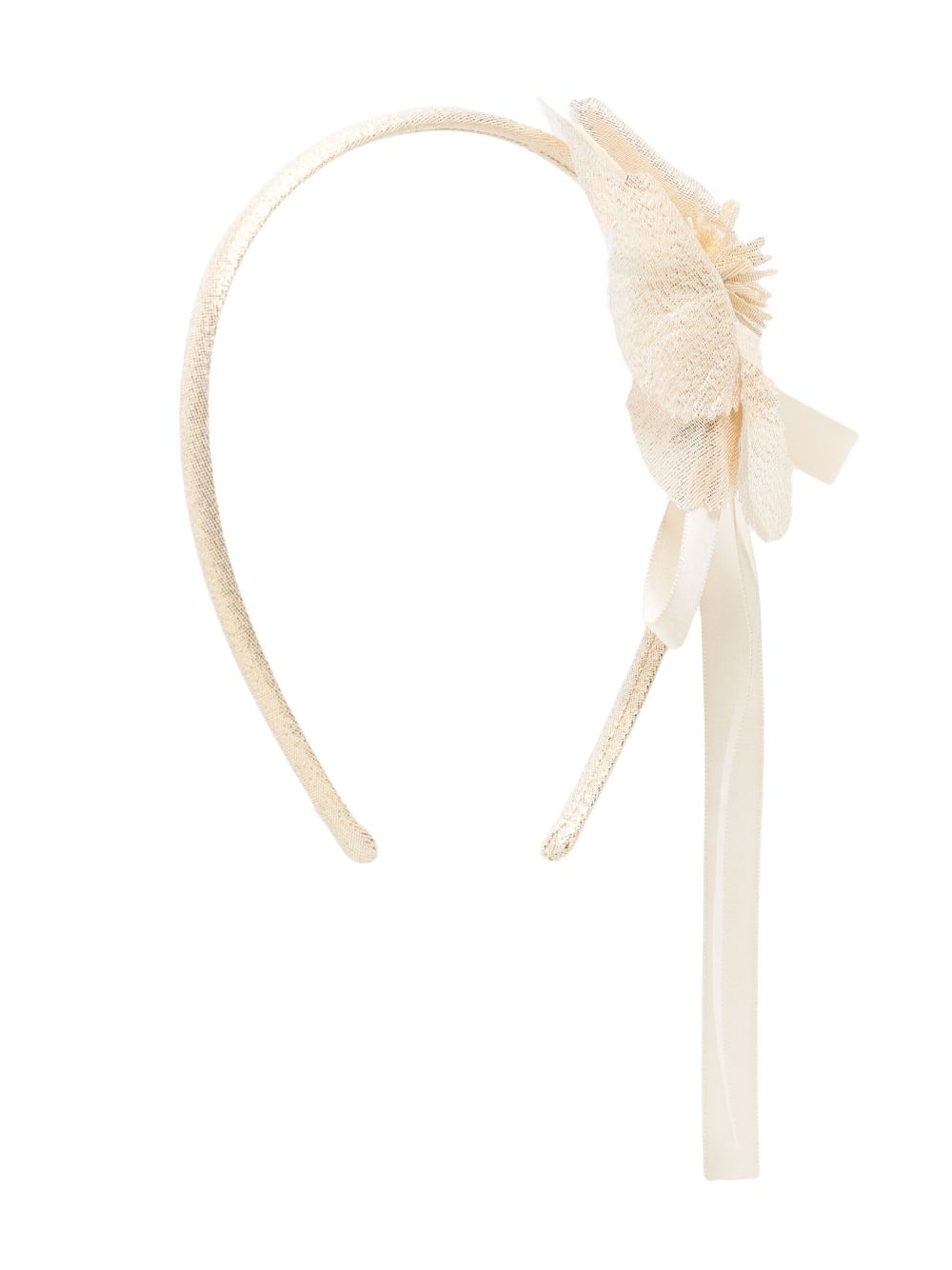 Bonpoint floral-appliqué head band - Gold von Bonpoint