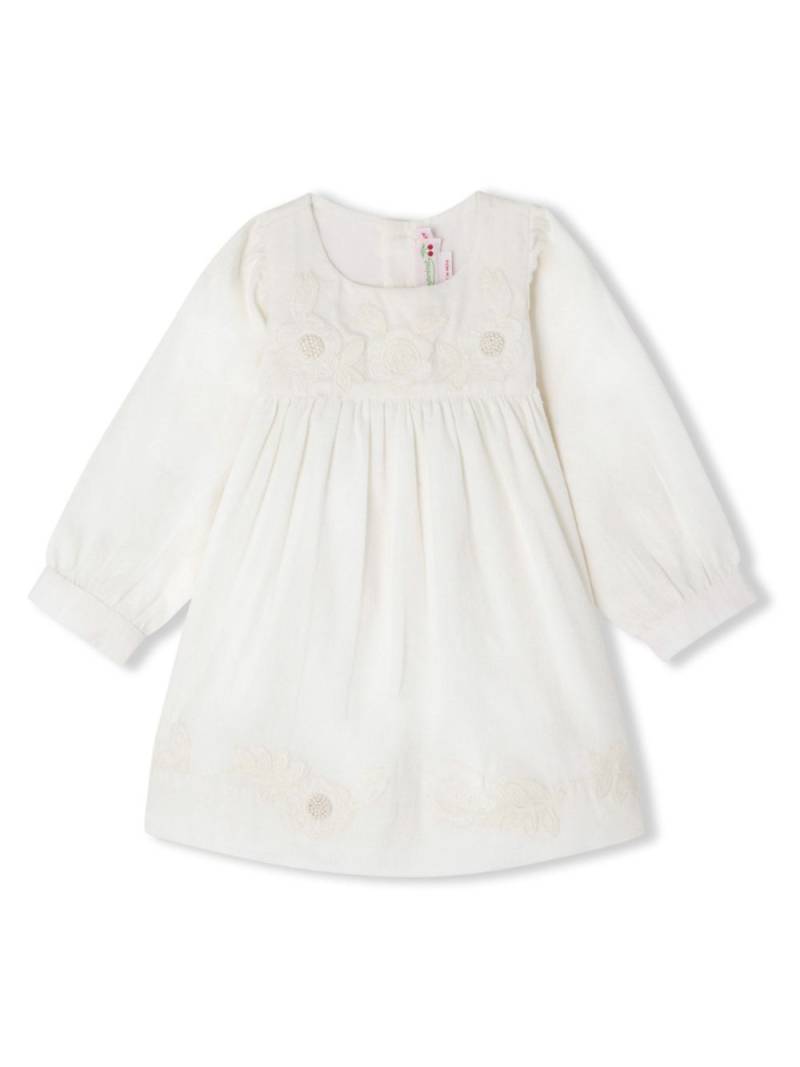 Bonpoint floral-embroidery organic cotton dress - White von Bonpoint