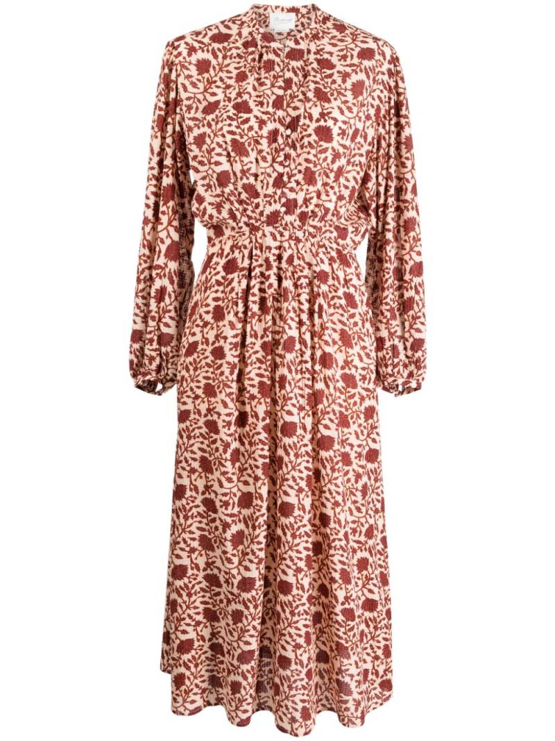 Bonpoint Ischia floral-print midi dress - Red von Bonpoint