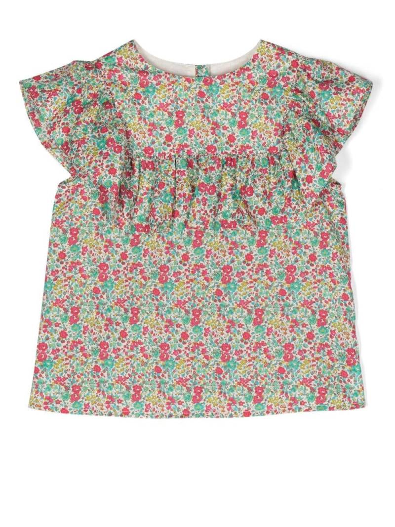 Bonpoint floral-print ruffled blouse - Multicolour von Bonpoint