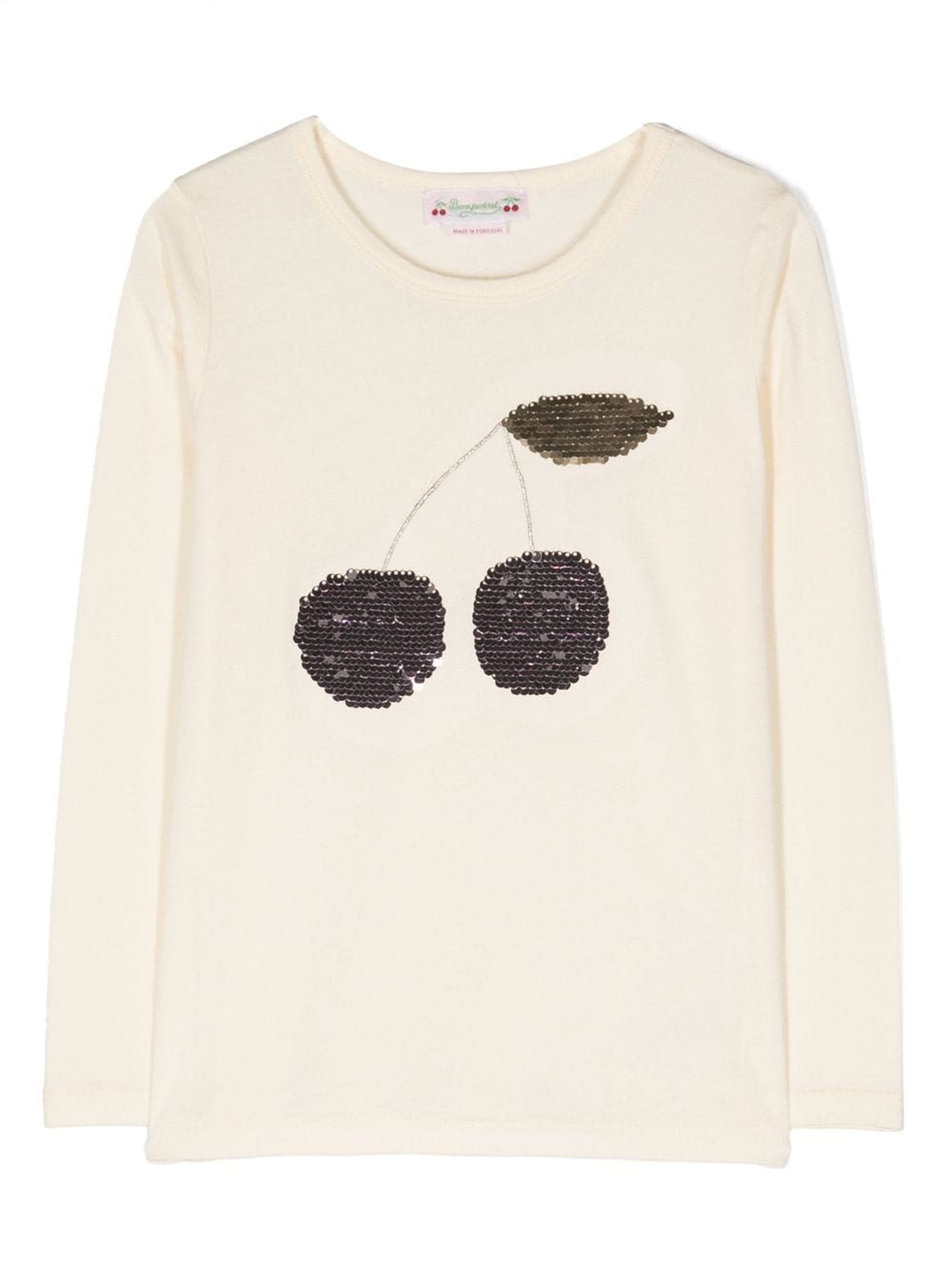 Bonpoint fruit-print sequinned T-shirt - Neutrals von Bonpoint