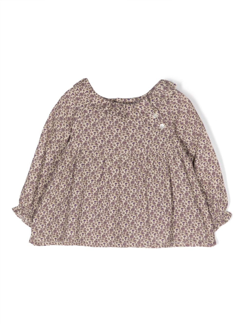 Bonpoint graphic-print long-sleeved blouse - Neutrals von Bonpoint