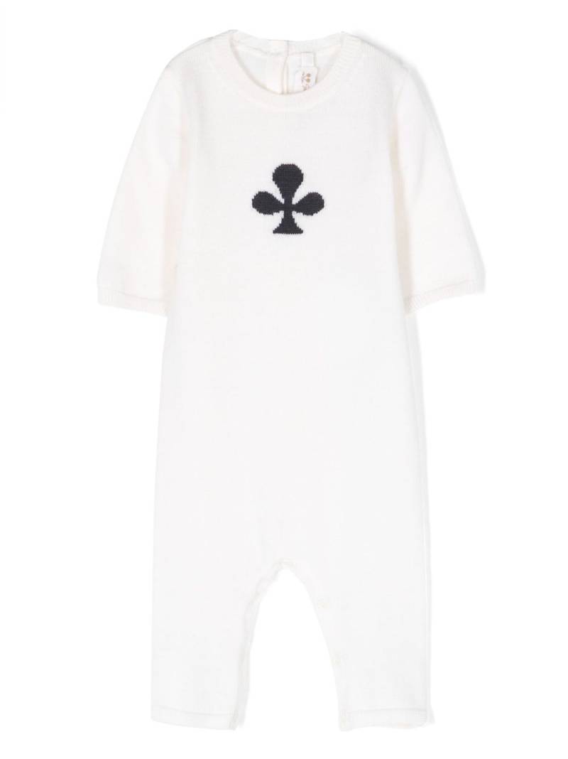 Bonpoint intarsia-motif knitted wool pajamas - Neutrals von Bonpoint