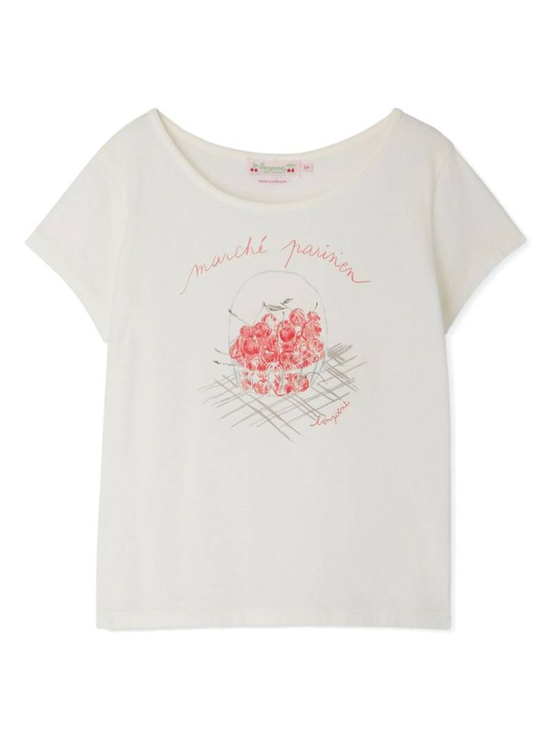 Bonpoint logo-print cotton T-shirt - White von Bonpoint