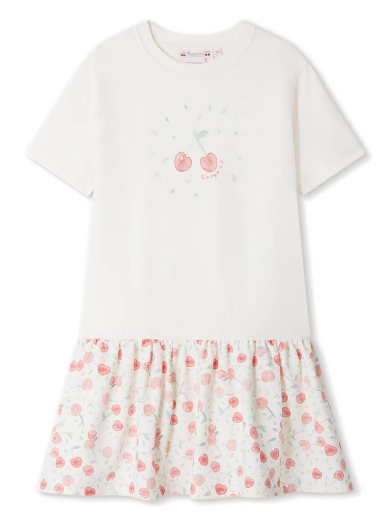 Bonpoint logo-print cotton dress - White von Bonpoint