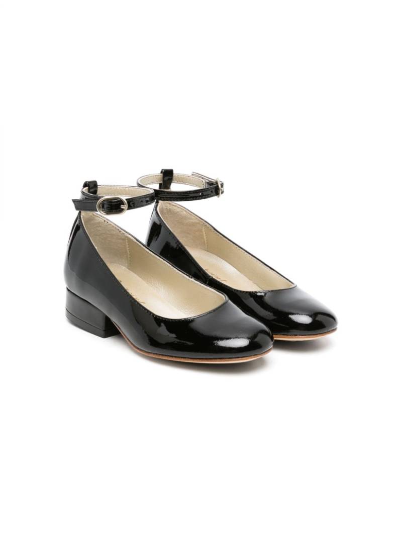 Bonpoint patent leather round-toe ballerinas - Black von Bonpoint