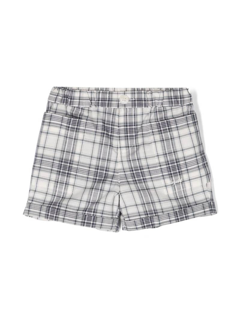 Bonpoint plaid-check cotton shorts - Neutrals von Bonpoint