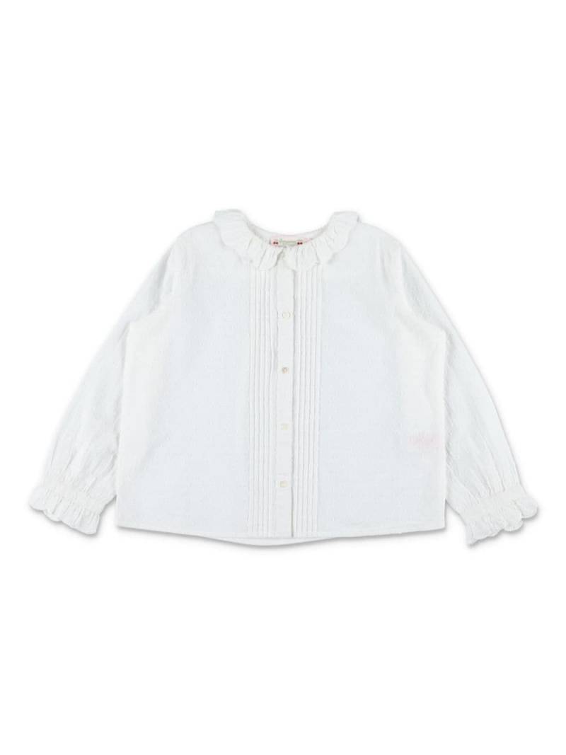 Bonpoint ruffle-detail cotton blouse - White von Bonpoint