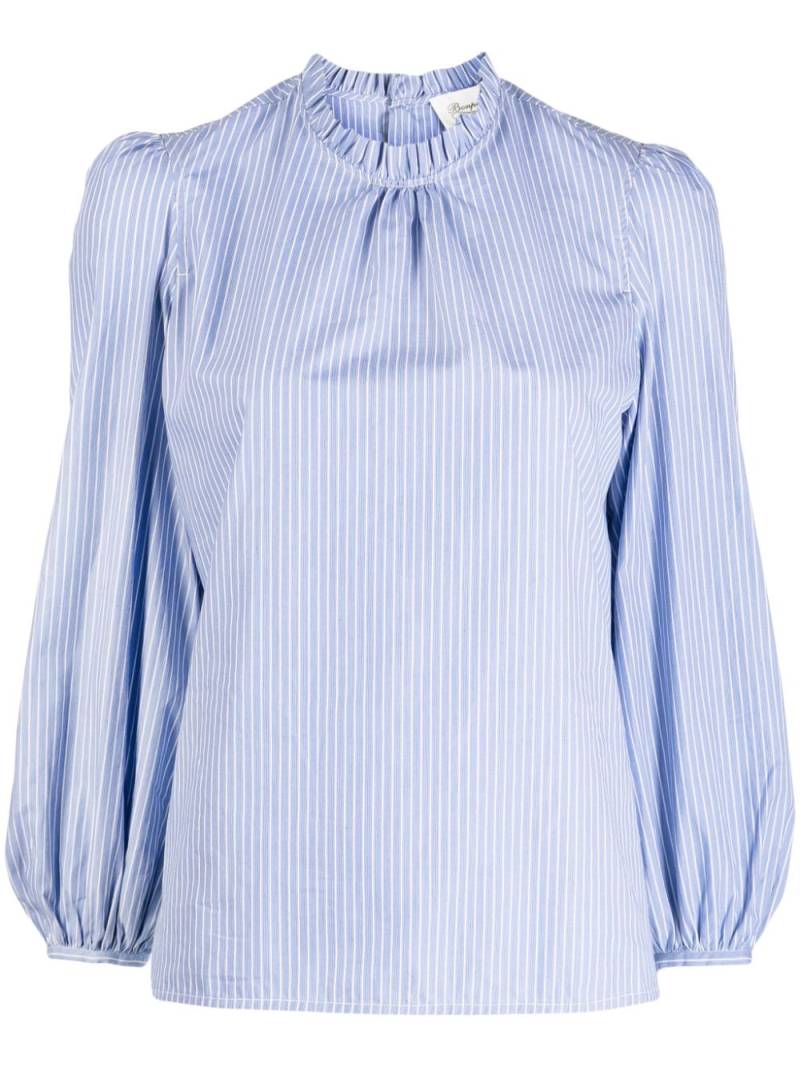 Bonpoint ruffled-collar pinstripe blouse - Blue von Bonpoint