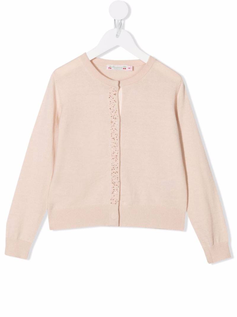 Bonpoint sequin-embellished cardigan - Neutrals von Bonpoint