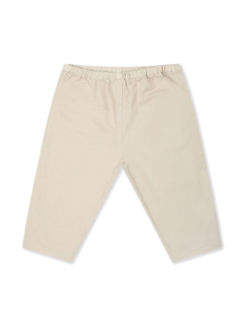 Bonpoint straight-leg cotton trousers - Neutrals von Bonpoint
