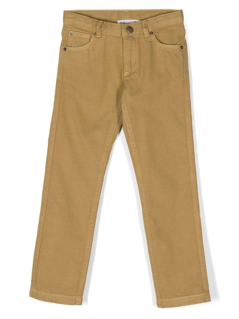 Bonpoint straight-leg denim chino trousers - Yellow von Bonpoint