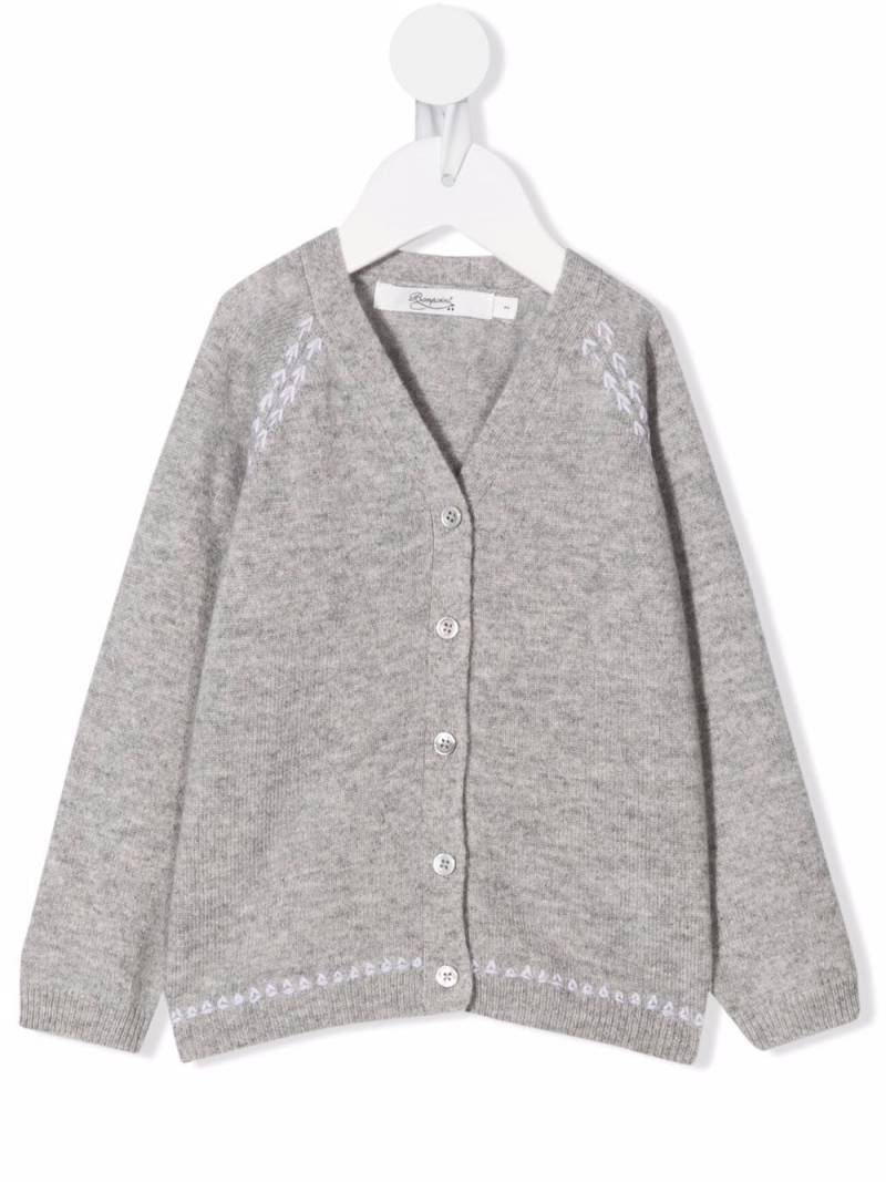 Bonpoint tiano wool-cashmere blend cardigan - Grey von Bonpoint