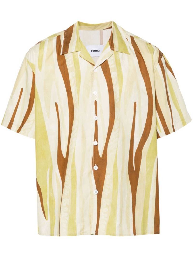 Bonsai abstract-print shirt - Yellow von Bonsai