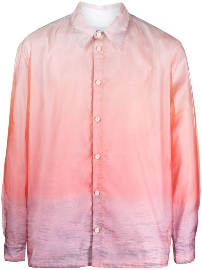 Bonsai gradient-effect cotton shirt - Pink von Bonsai