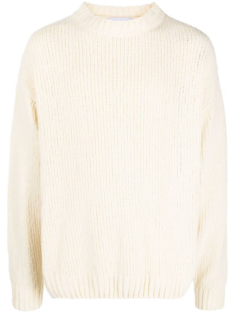 Bonsai ribbed-knit round-neck jumper - Neutrals von Bonsai