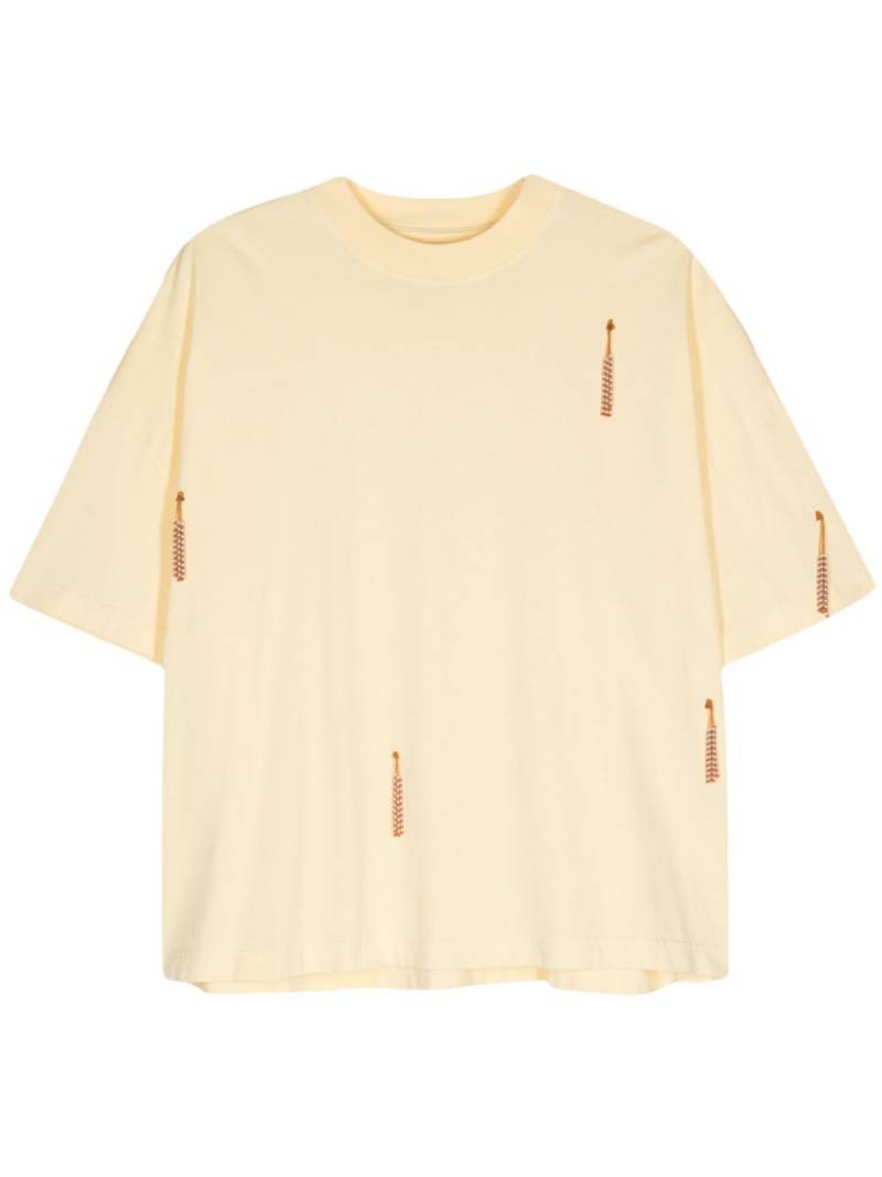 Bonsai tassel-detailed T-shirt - Yellow von Bonsai