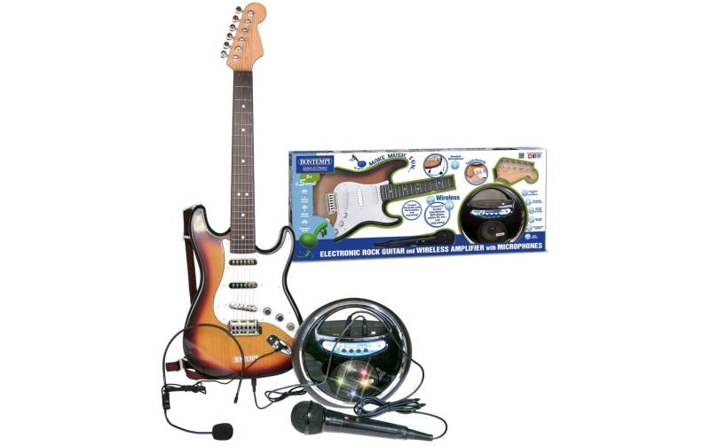 Bontempi Spielzeug-Musikinstrument »Elektronische Rock Gitarre mit Verstärker«, (1 tlg.) von Bontempi