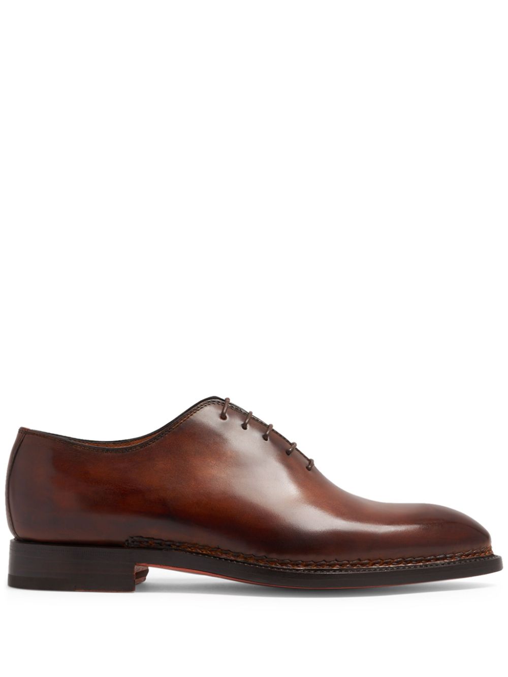 Bontoni Delaville glossy-finish lace-up shoes - Brown von Bontoni