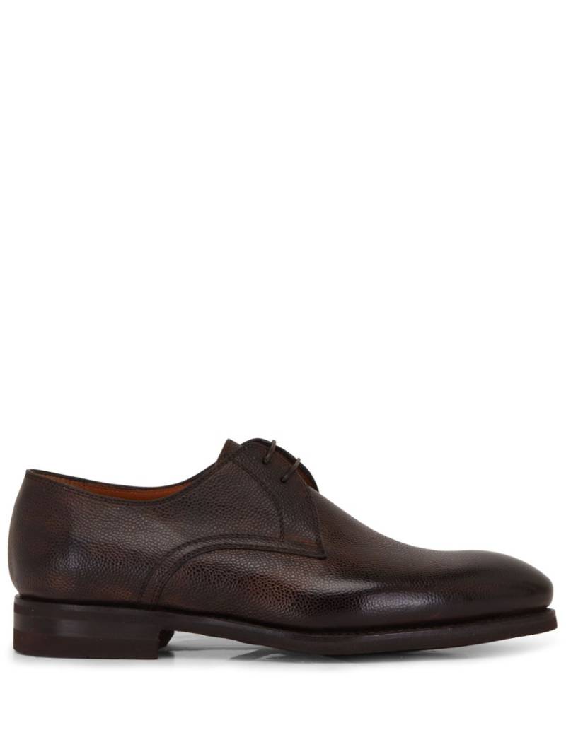 Bontoni almond-toe leather derby shoes - Brown von Bontoni