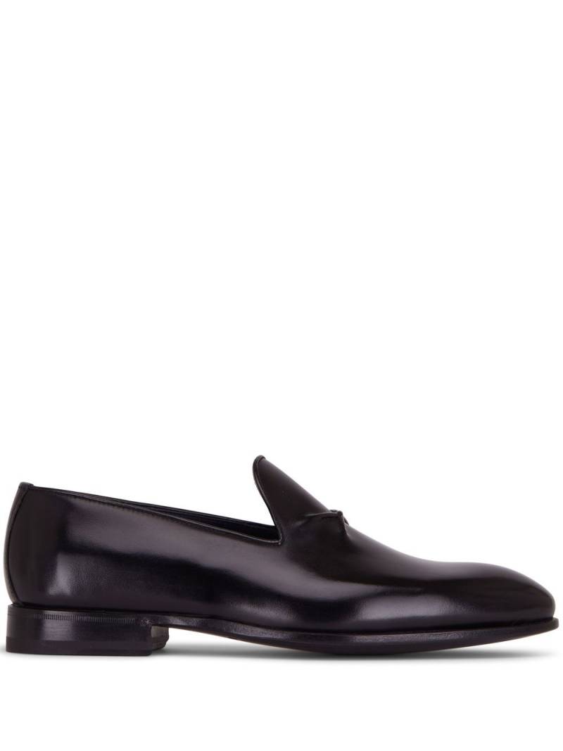 Bontoni embossed-detail leather loafers - Black von Bontoni