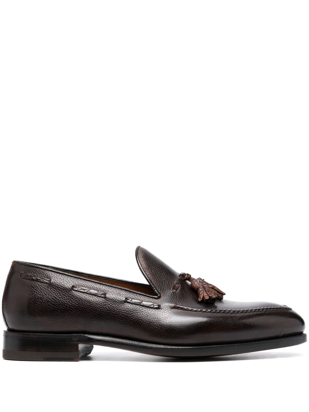 Bontoni tassel-detail calf-leather loafers - Brown von Bontoni