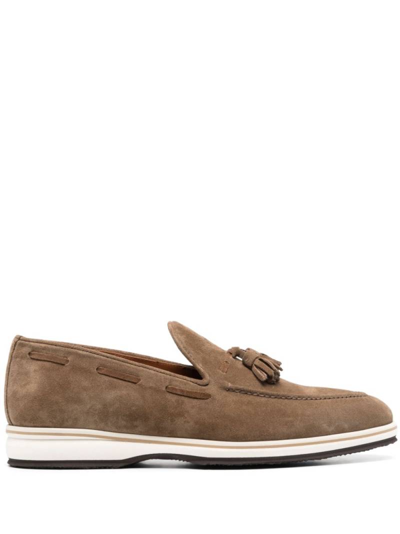 Bontoni tassel-detail suede loafers - Neutrals von Bontoni