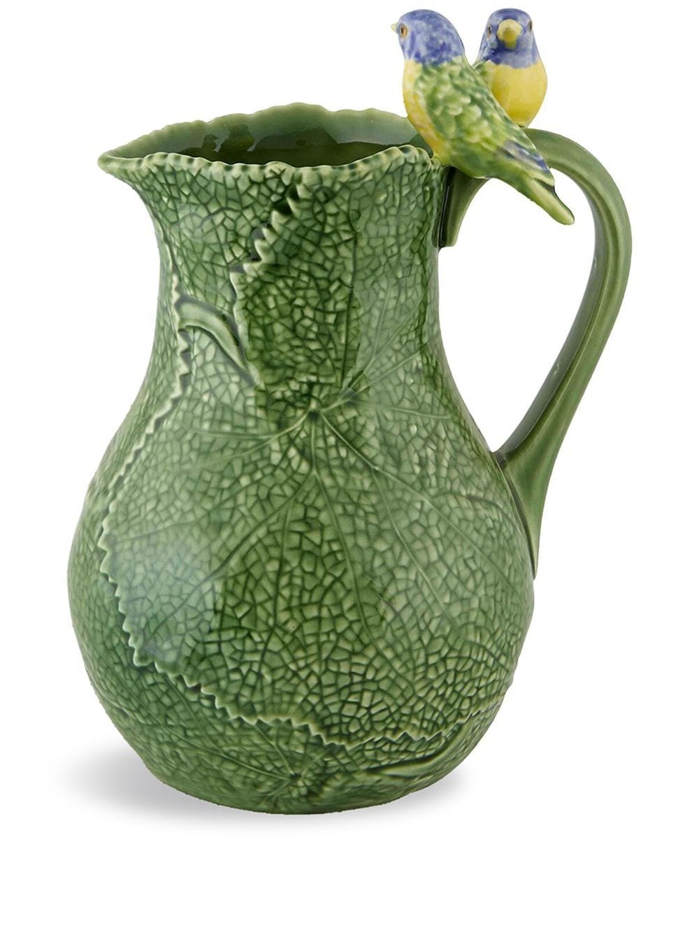 Bordallo Pinheiro 'Cinerária' bird pitcher - Green von Bordallo Pinheiro