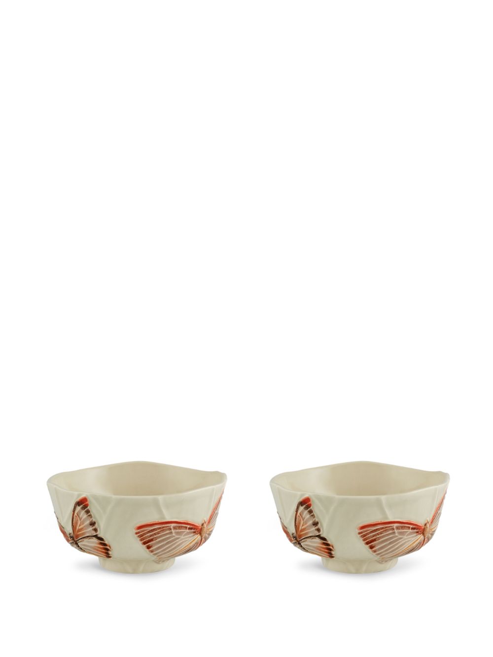 Bordallo Pinheiro Cloudy Butterflies bowl (set of two) - Neutrals von Bordallo Pinheiro