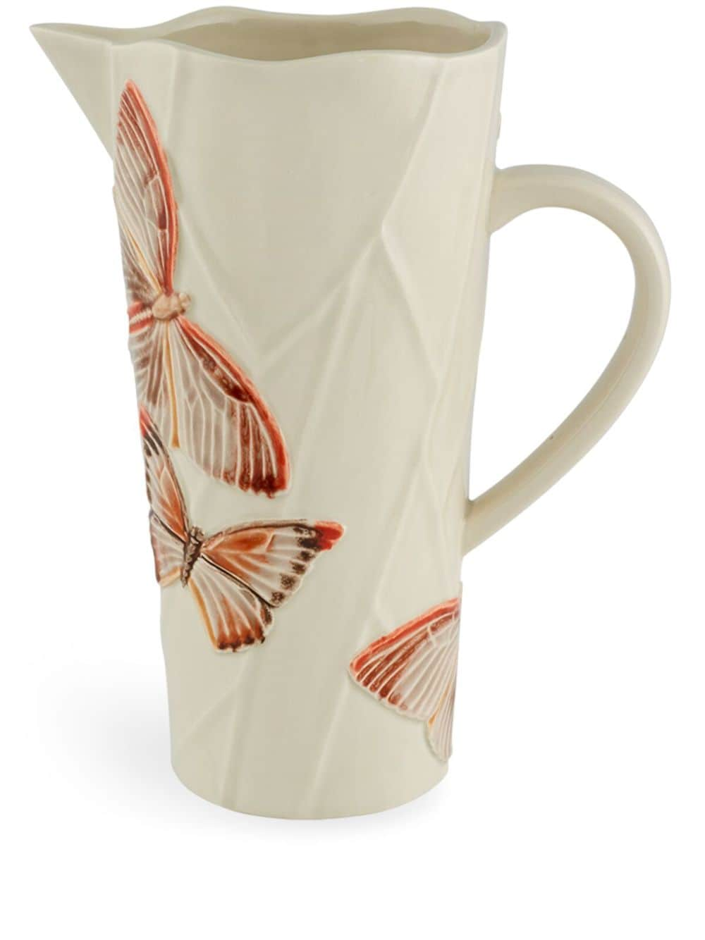 Bordallo Pinheiro Cloudy Butterflies ceramic pitcher (16.7l) - Neutrals von Bordallo Pinheiro