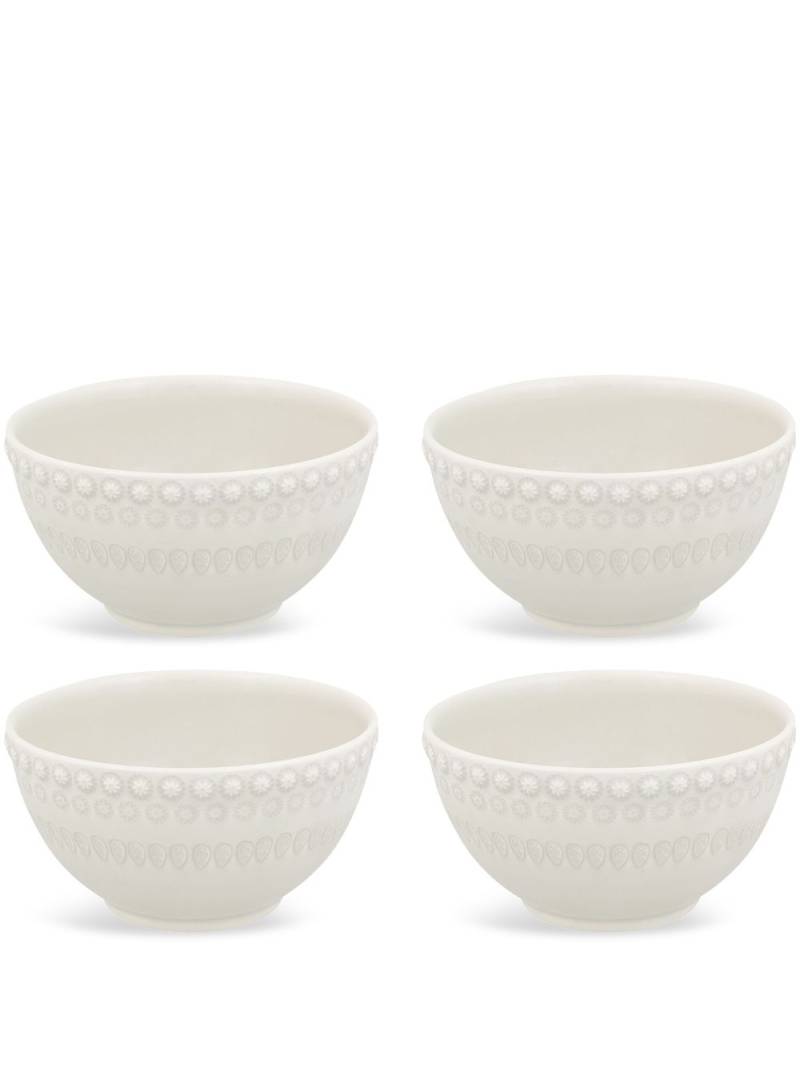 Bordallo Pinheiro Fantasia ceramic bowl (set of four) - Neutrals von Bordallo Pinheiro