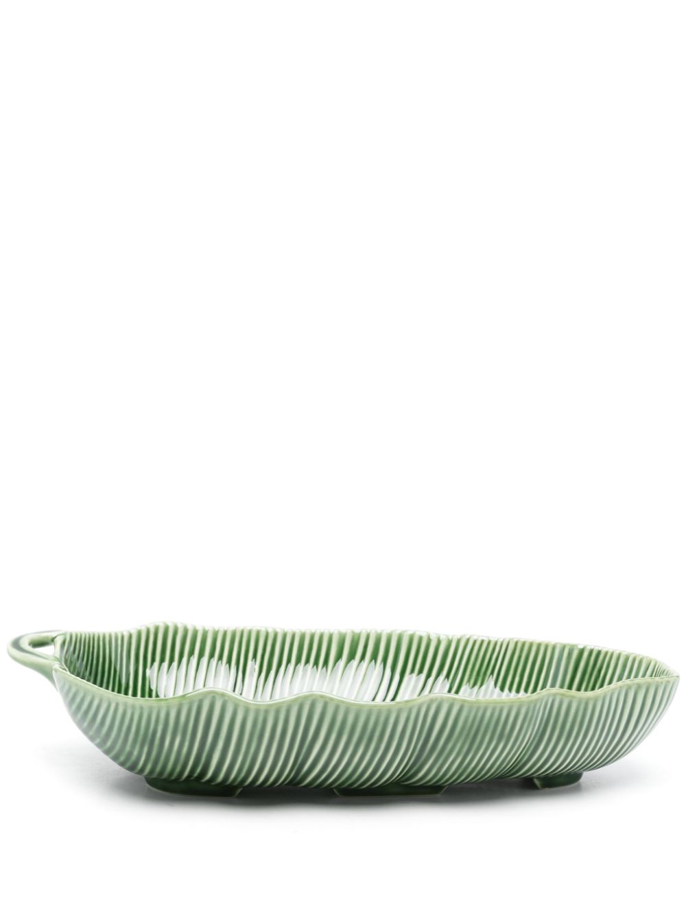 Bordallo Pinheiro medium leaf salad bowl (39cm x 20cm) - Green von Bordallo Pinheiro