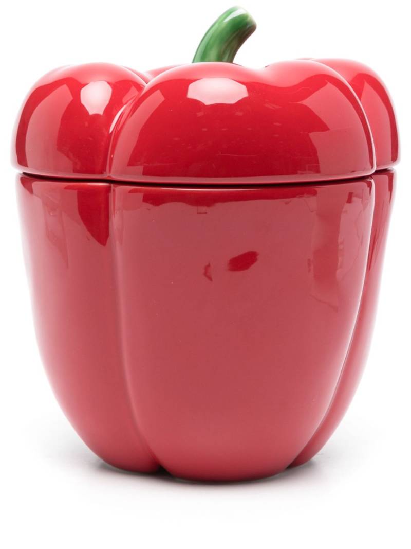 Bordallo Pinheiro pepper trinket box (51cm) - Red von Bordallo Pinheiro