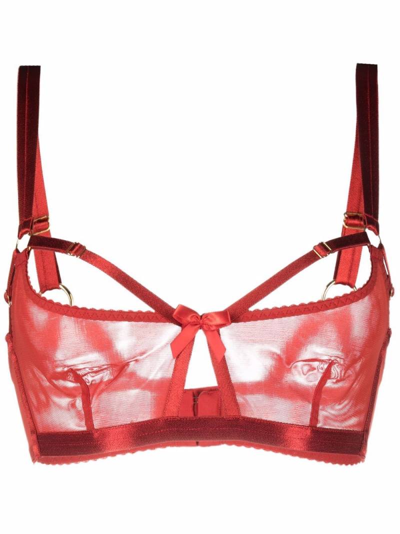 Bordelle Bondage Belle soft-cup bra - Red von Bordelle