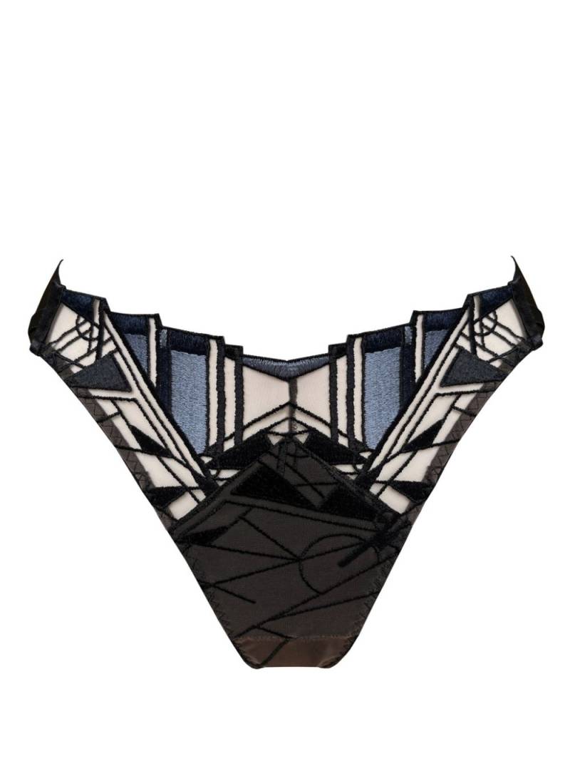 Bordelle Cubism briefs - Black von Bordelle