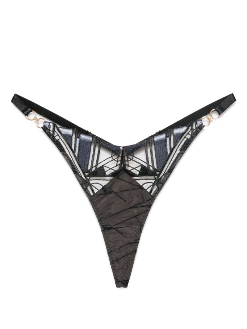 Bordelle Cubism thong - Black von Bordelle