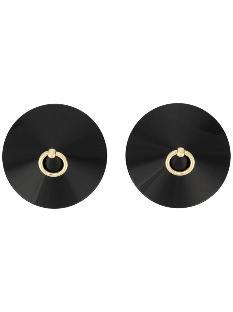 Bordelle enamel O ring nipplets - Black von Bordelle